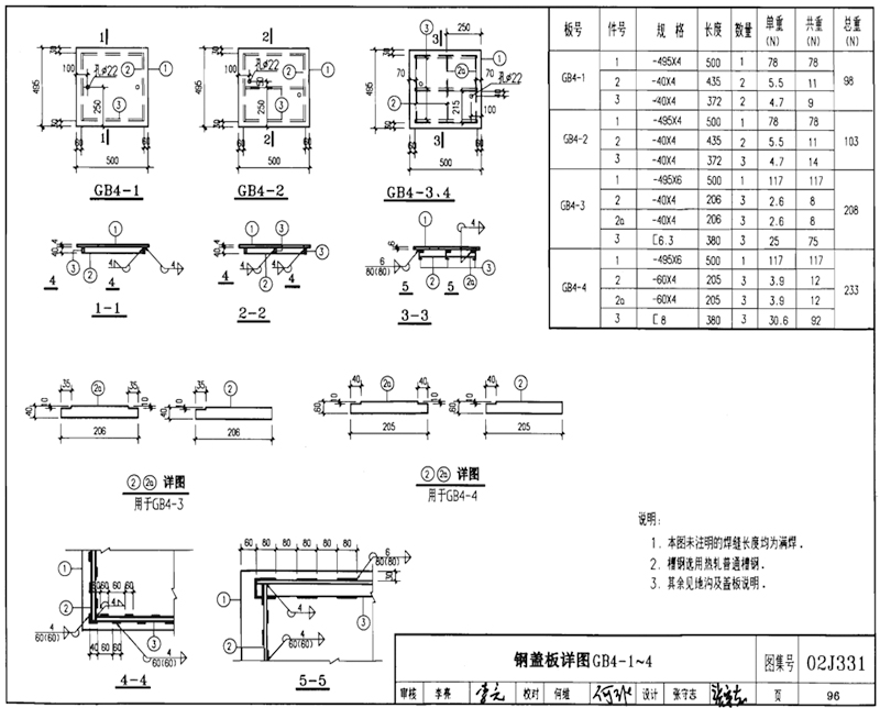 GB4-1、GB4-2、GB4-3、GB4-4圖片，規(guī)格型號(hào)，單重，總重量，焊接要求